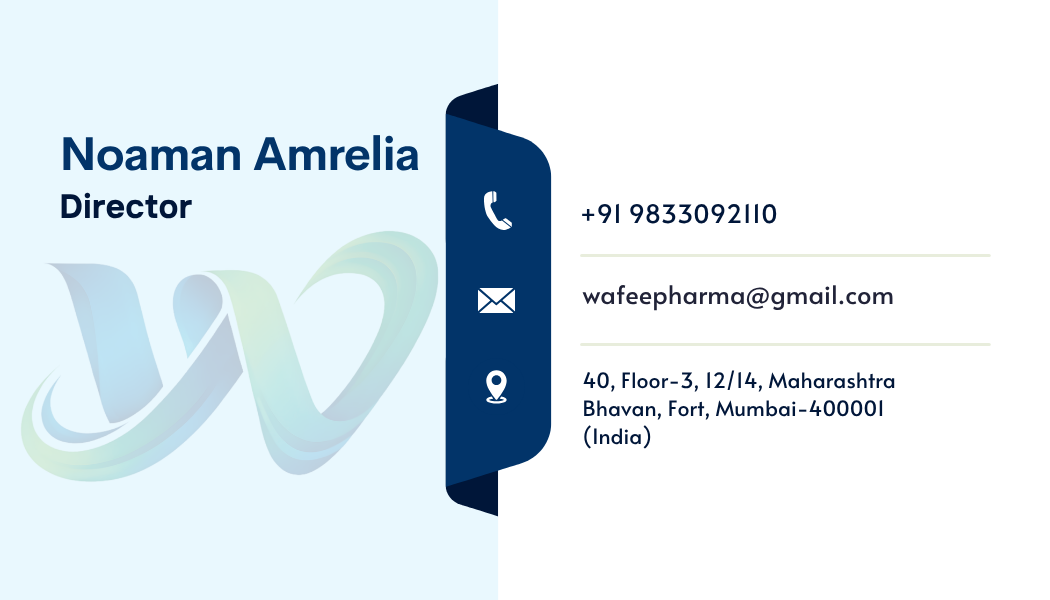 Wafee Business Card Back
